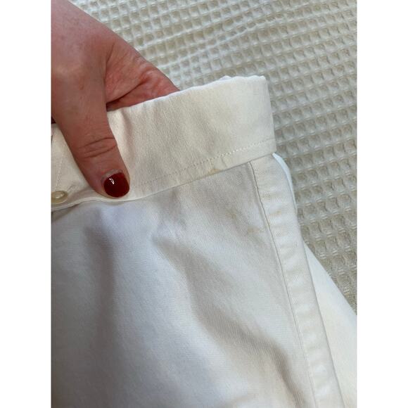 Ralph Lauren Crest Women’s Classic White Cotton Button Up Long Sleeve Top Sz 14 - Picture 4 of 9